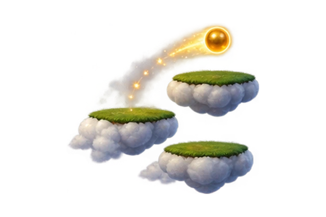Cloud Climber sculpted game world