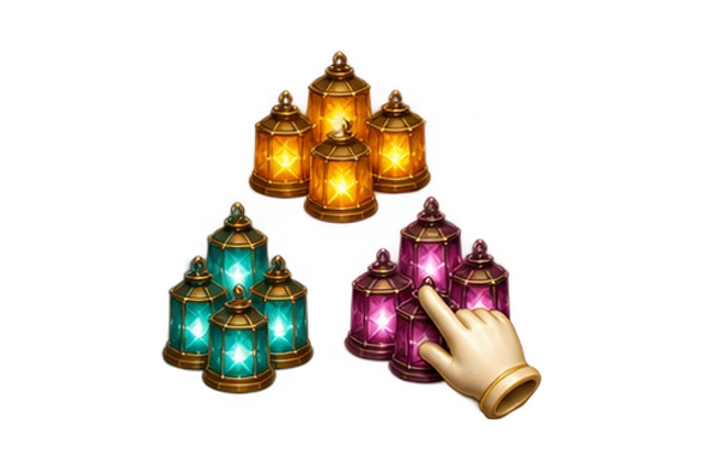 Lantern Nim sculpted game world