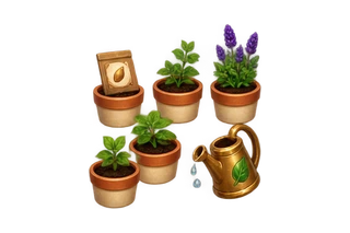 Midnight Garden game objects