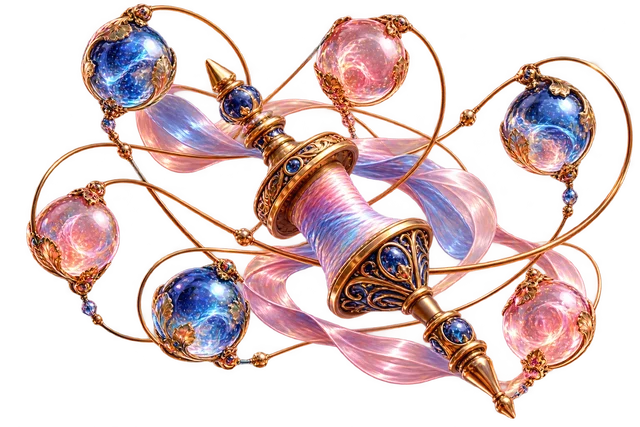 Silk Orbits sculpted objects